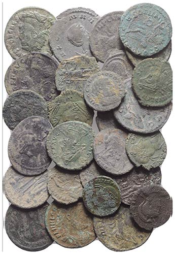 Lot of 27 Late Roman Æ coins, to ... 