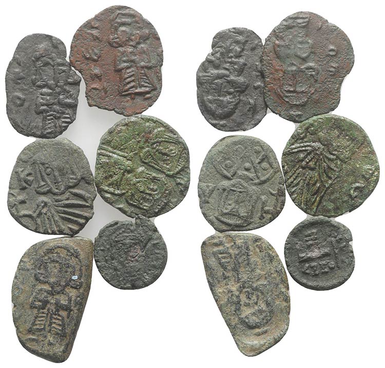 Lot of 6 Byzantine Æ coins, to be ... 