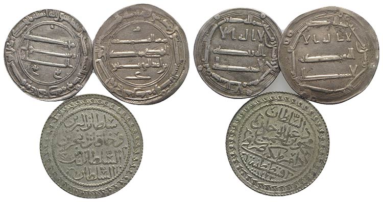 Lot of 3 Islamic AR coins, to be ... 