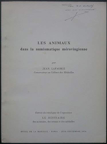 Lafaurie J., Les Animaux dans la ... 