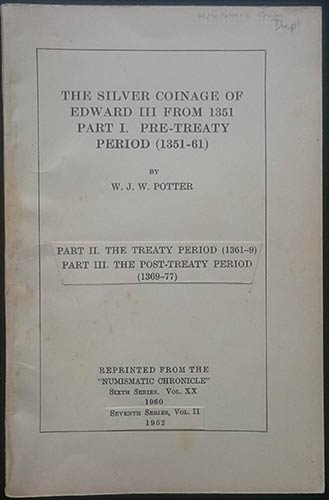 Potter W.J.W., The Silver Coinage ... 
