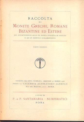 SANTAMARIA P. & P. –  Roma,  27 ... 