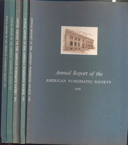 Lotto di 5 vol. Annual Report of ... 