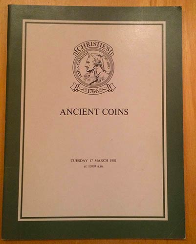 Christies London. Ancient Coins. ... 