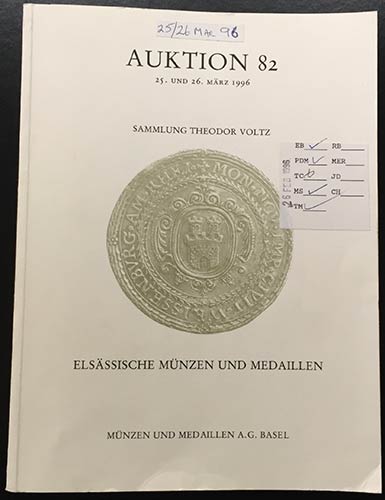 Munzen und Medaillen Auction 82.  ... 