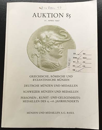 Munzen und Medaillen Auction 85. ... 