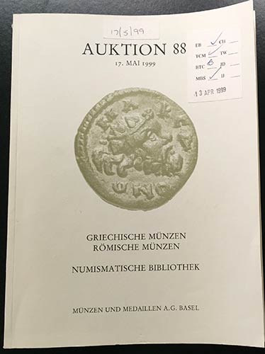 Munzen und Medaillen Auction 88. ... 