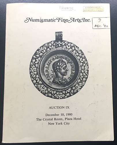 Numismatic Fine Art Auction No. ... 