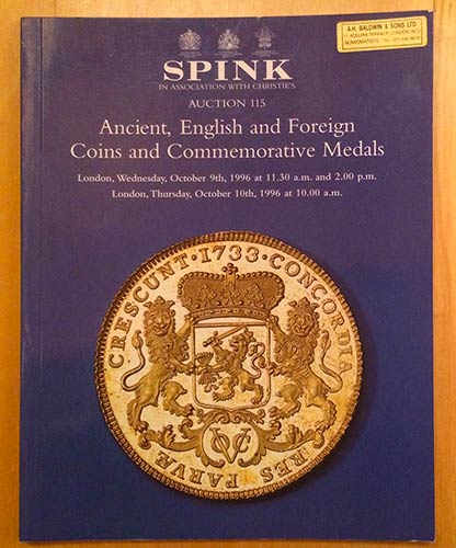 Spink  Auction 115. Ancient, ... 