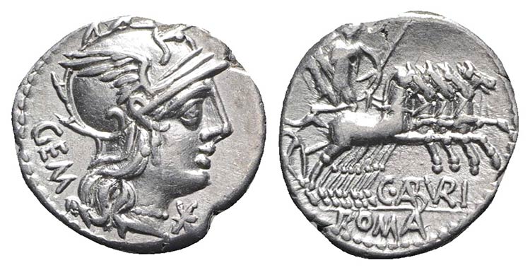 M. Aburius M.f. Geminus, Rome, 132 ... 