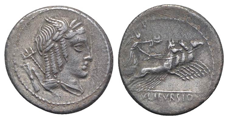 L. Julius Bursio, Rome, 85 BC. AR ... 