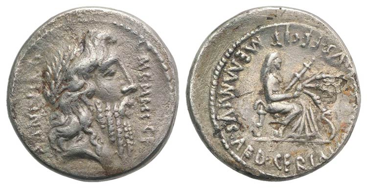 C. Memmius C.f., Rome, 56 BC. AR ... 