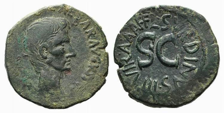 Augustus (27 BC-AD 14). Æ As ... 