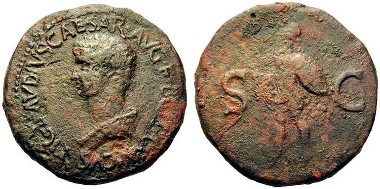 Britannicus (41-55). Æ Sestertius ... 