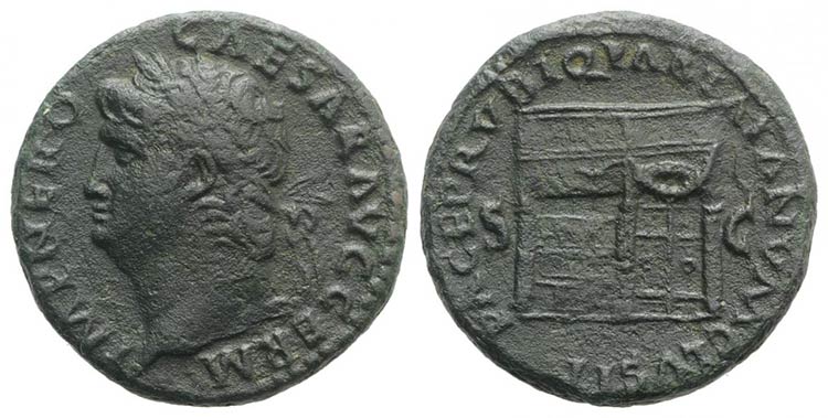 Nero (54-68). Æ As (26mm, 10.71g, ... 