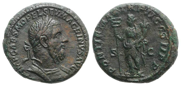 Macrinus (217-218). Æ As (25mm, ... 