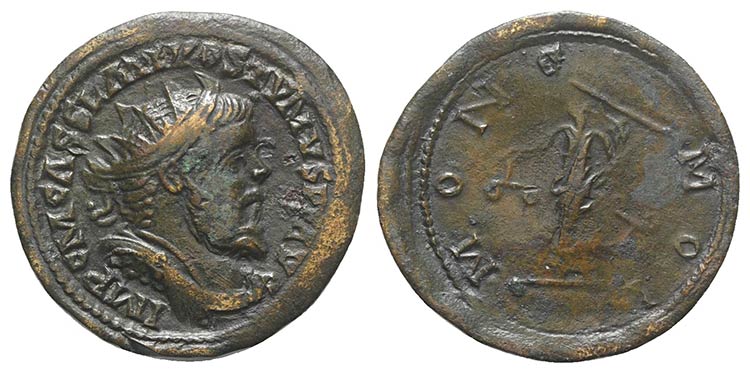 Postumus (260-269). Æ Dupondius ... 