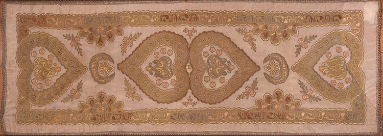 AN EMBOIDERED SILK PANEL Middle ... 