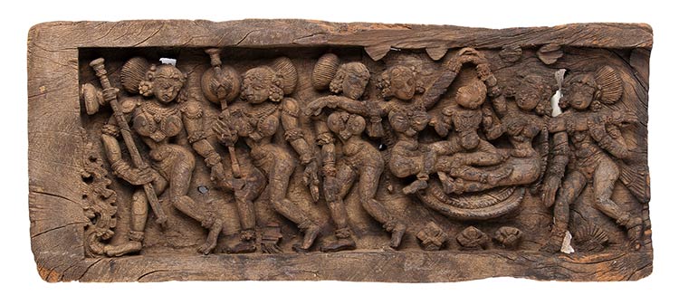 A WOOD RELIEF India, late 18th ... 