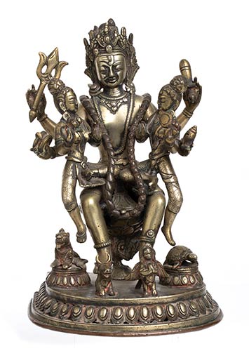 A COPPER ALLOY GROUP OF DEITIES ... 