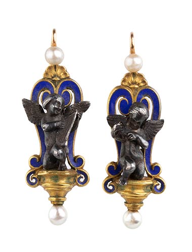 Pair of angel’s shaped earrings  ... 