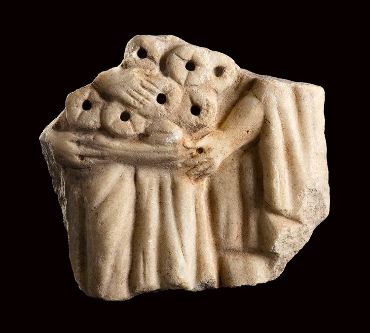 ROMAN MARBLE SLAB WITH OFFERING ... 