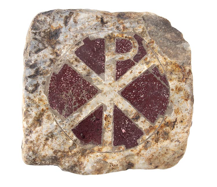 PALEOCHRISTIAN MARBLE INLAY TILE ... 