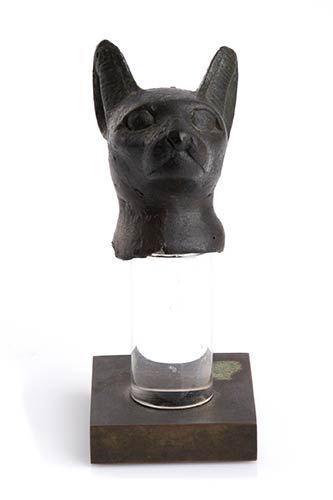 EGYPTIAN BRONZE CAT HEAD OF BASTET ... 