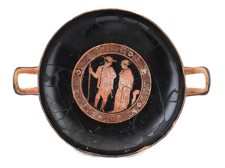 ATTIC RED-FIGURE KYLIX Manner of ... 