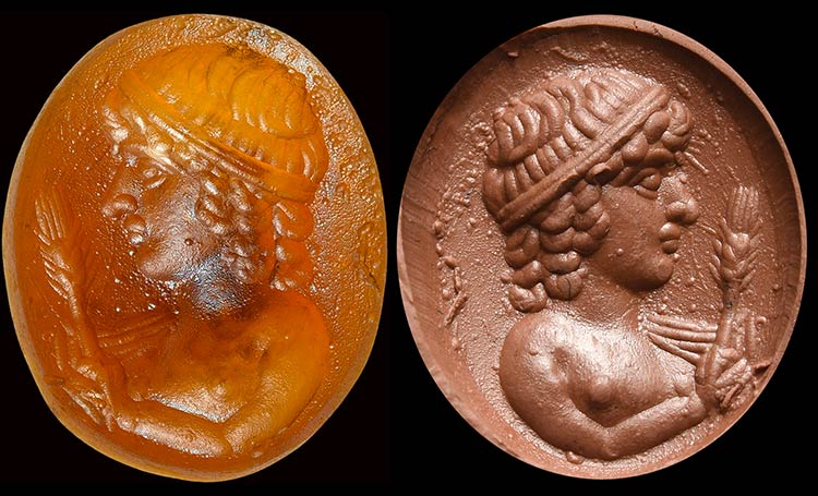 A rare and attractive Roman orange ... 