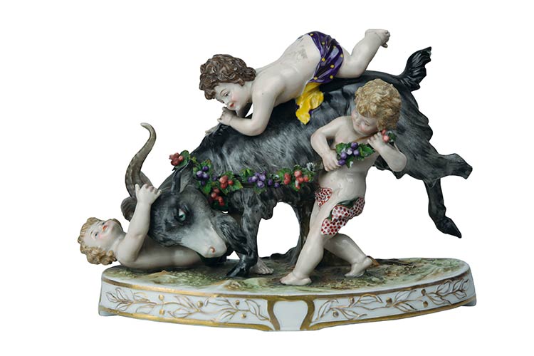 Goat with cherubs  Group with ... 