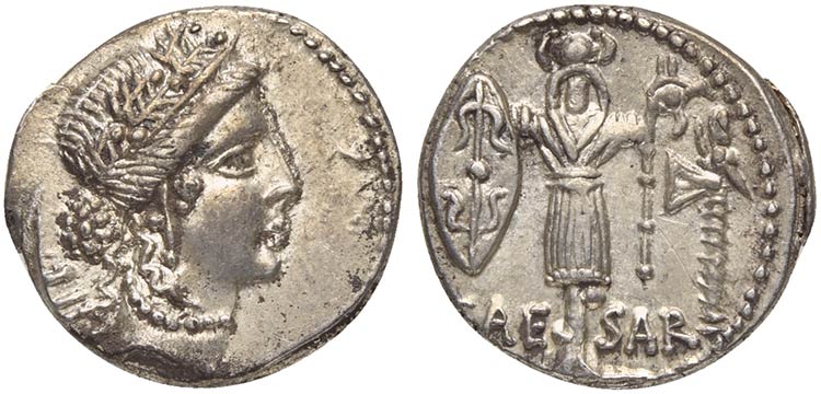 C. Julius Caesar, Denarius, Mint ... 