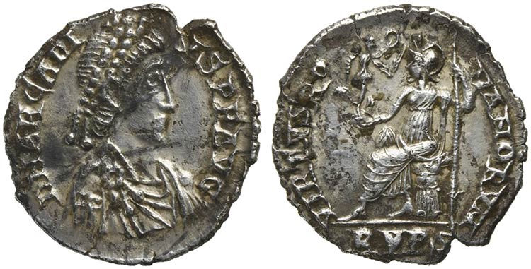 Arcadius (383-408), Siliqua, ... 
