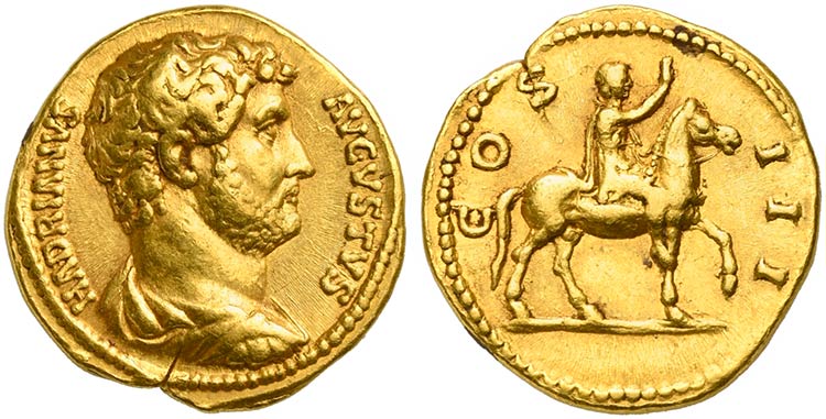 Hadrian (117-138), Aureus, Rome ... 