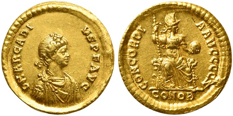 Arcadius (383-408), Solidus, ... 