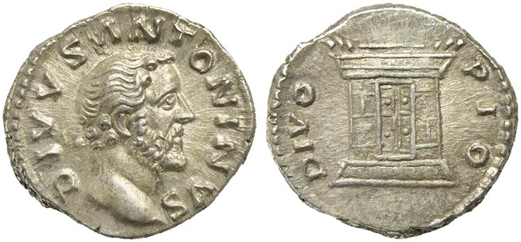 Divus Antoninus Pius, Denarius ... 