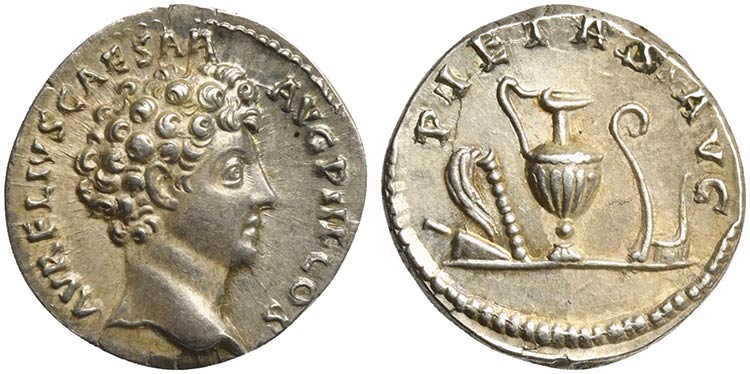Marcus Aurelius, as Caesar, ... 