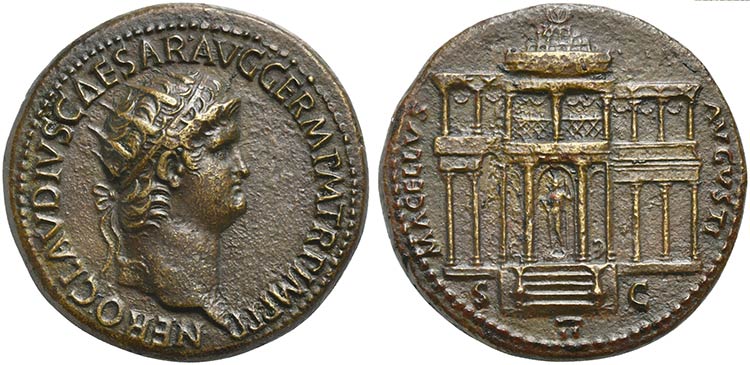 Nero, Dupondius, Rome, AD 64 AE (g ... 