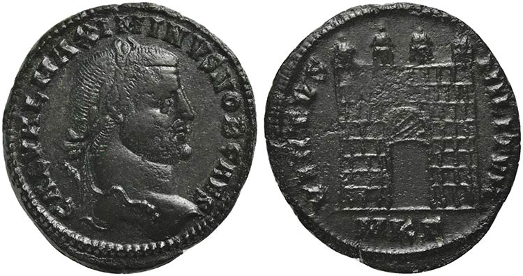 Maximinus II, Follis, Cyzicus, AD ... 