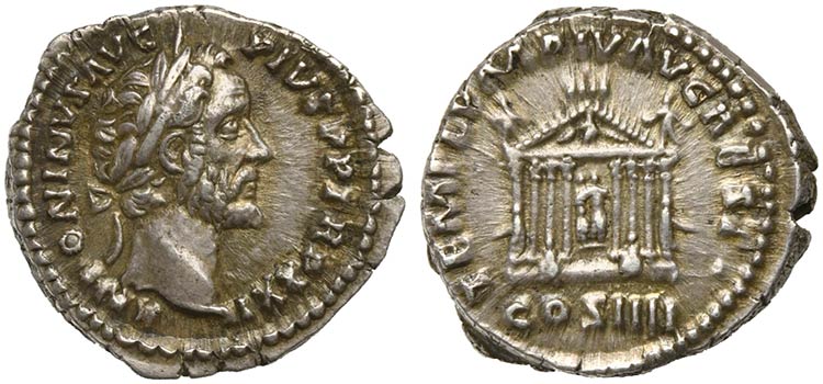 Antoninus Pius, Denarius, Rome, AD ... 
