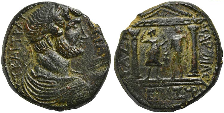 Hadrian, Bronze, Palestina: Gaza, ... 
