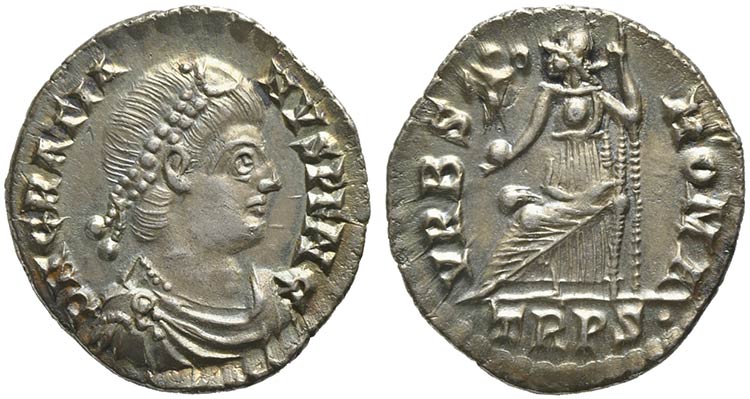 Gratian (367-383), Siliqua, ... 