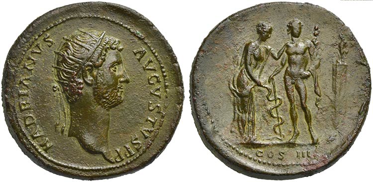 Hadrian (117-138), Medallion, ... 