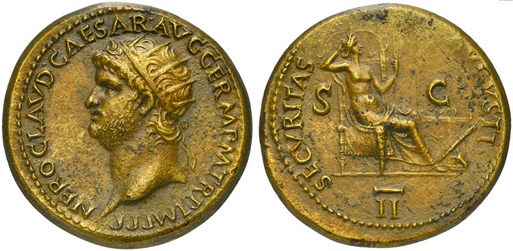 Nero (54-68), Dupondius, Rome, AD ... 