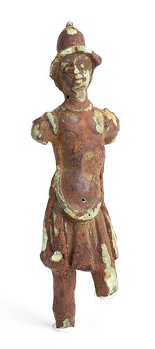 Greek bronze warrior statuette, ... 
