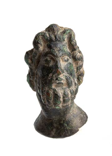 Roman Bronze bearded head of ... 