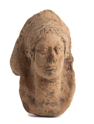 Etruscan terracotta votive head of ... 