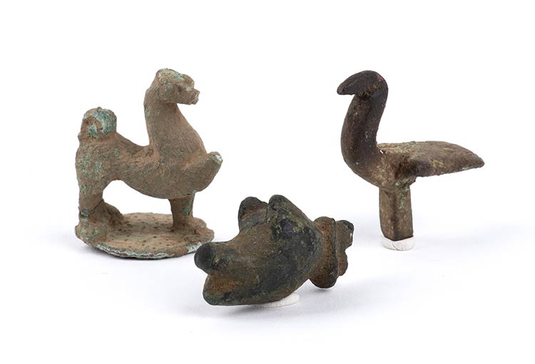 Collection of three Roman bronze ... 