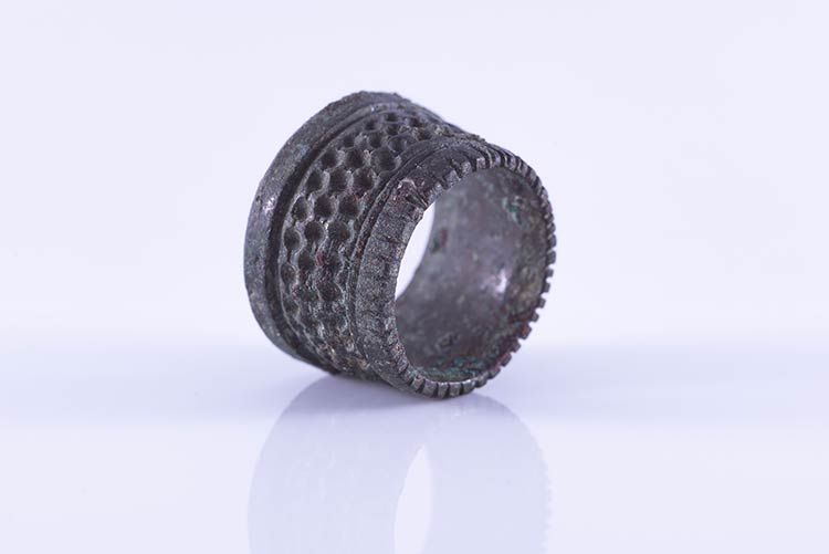 Medieval bronze thimble, 16th-17th ... 