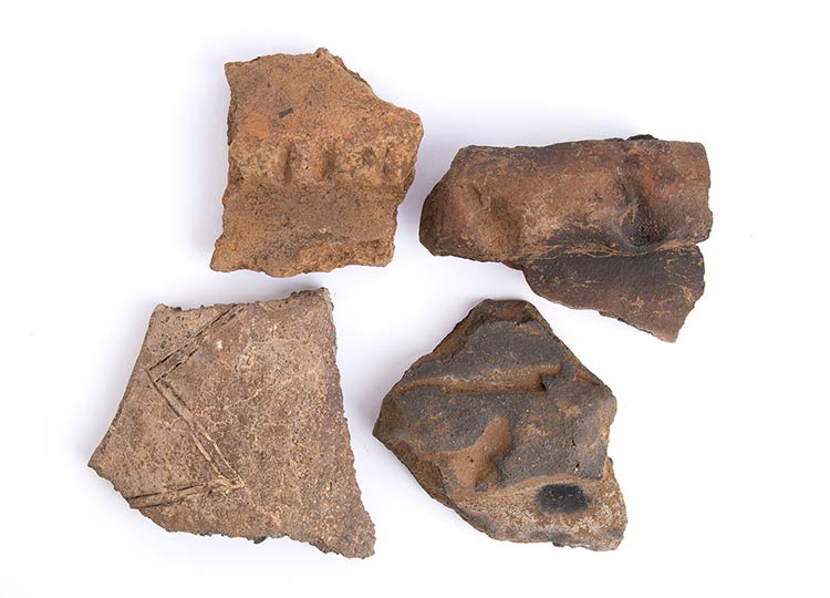 Neolithic terracotta fragments, ... 